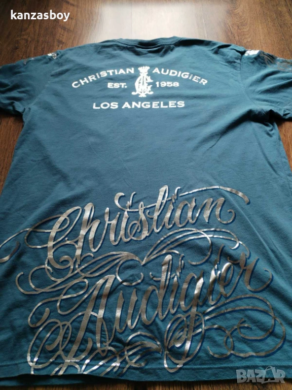 Christian Audigier - страхотна мъжка тениска Л, снимка 1