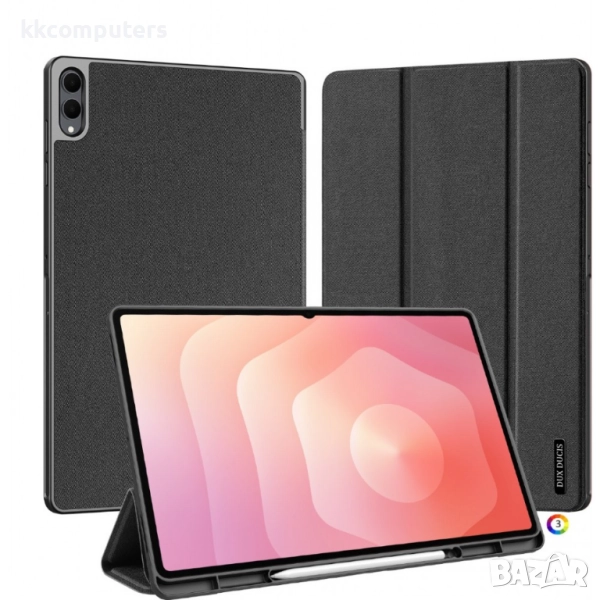DUX DUCIS Калъф за Samsung Galaxy Tab S11 Ultra| Протектор | PU +TPU Stand, Auto Wake/Sleep |Цвят: Ч, снимка 1