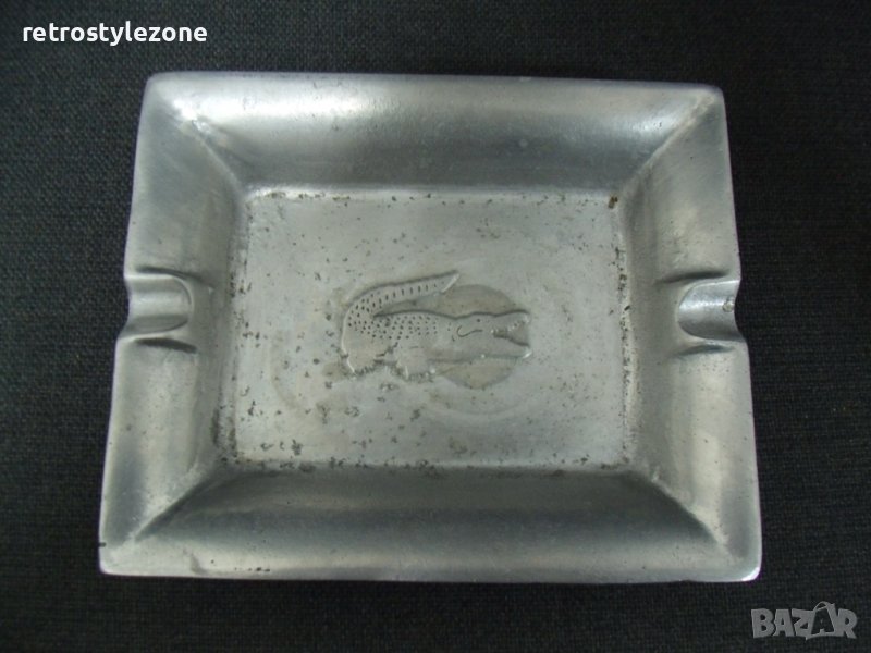 № 6684 стар метален пепелник - Z collection  - размер 18 / 15 / 3 см, снимка 1