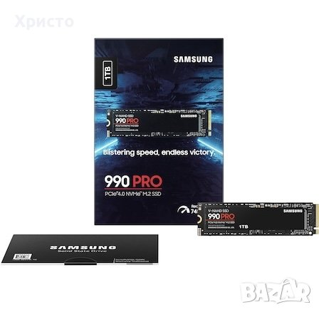 НОВО!!! Solid State Drive (SSD) Samsung 990 PRO 1TB, PCIe Gen 4.0 x4, снимка 1