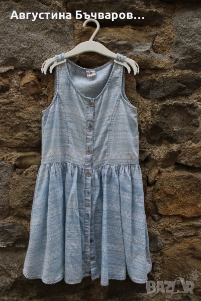 Дънкова лятна безръкавна рокля Reserved - 116см/5-6г., снимка 1