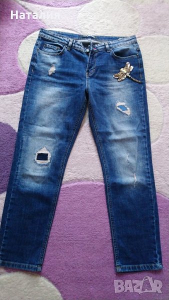 Дамски дънки, тип бойфрендр, 29., снимка 1