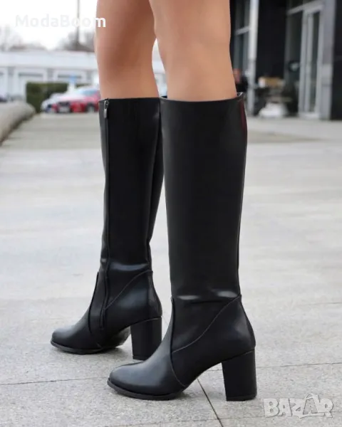 Ботуши на ток - Кожа, снимка 1