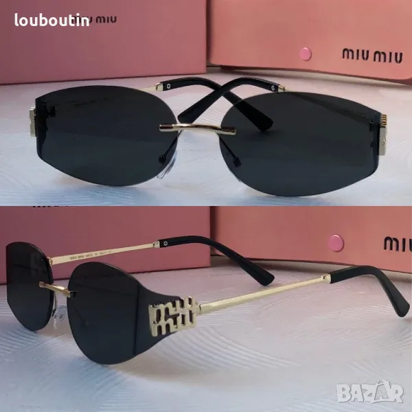 Miu 2024 дамски слънчеви очила елипса 3 цвята, снимка 1