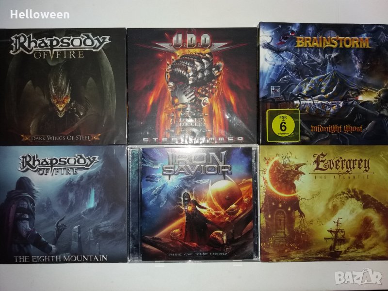 CD oригинални U.D.O.,Evergrey, Iron Savior, Rhapsody,Brainstorm, снимка 1