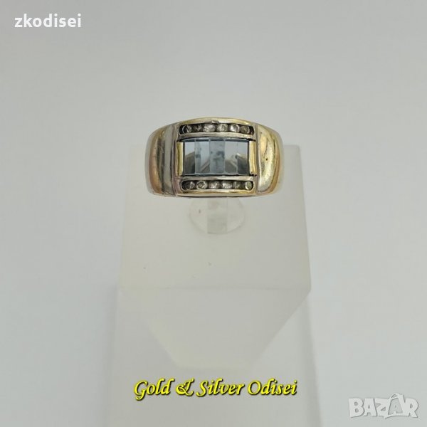 ЗЛАТЕН ПРЪСТЕН 5,04ГР. РАЗМЕР:53 14КР. ПРОБА:585 МОДЕЛ:5042-1, снимка 1