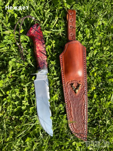 Нож от стомана S90V закалена на 62единици с крио. , снимка 1