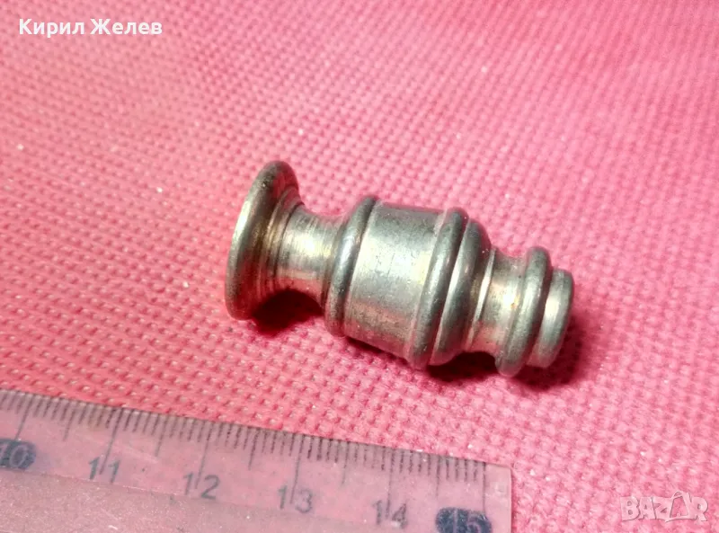 Стара БРОНЗОВА ДРЪЖКА За БЮРО ЧЕКМЕДЖЕ ШКАФЧЕ СКРИН 39876, снимка 1