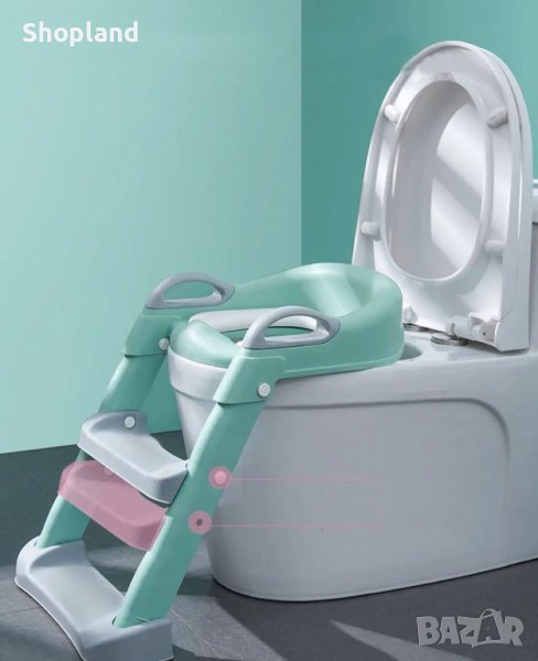 Детска тоалетна седалка със стълба, снимка 1