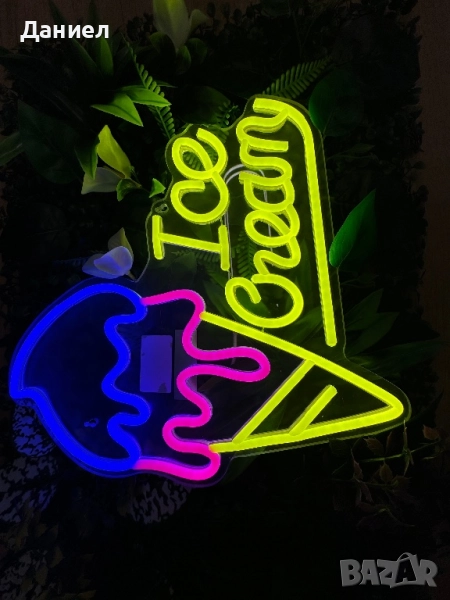 Led Neon Сладолед Оферта, снимка 1