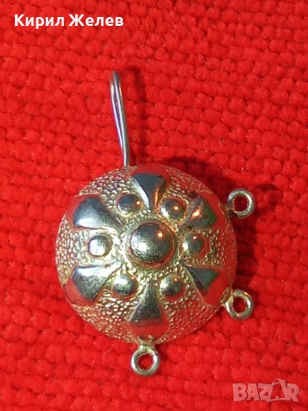 СТАРА ПОСРЕБРЕНА ЗАБОДКА ЕТНОГРАФСКИ НАКИТ УКРАШЕНИЕ ОБЕЦА 6688, снимка 1