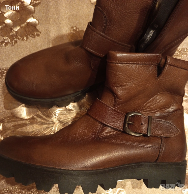 Buffalo London Нови Дамски Боти Изцяло от Естествена Кожа 38 , снимка 1