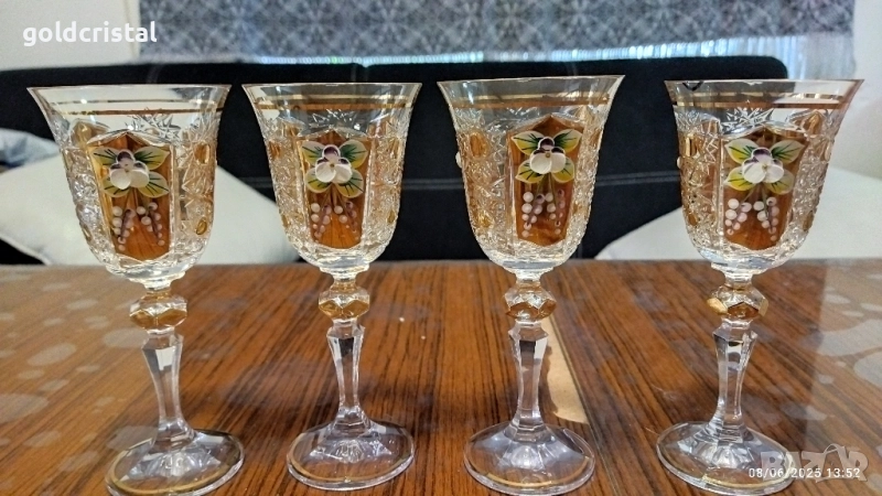 кристални чаши Бохемия , снимка 1