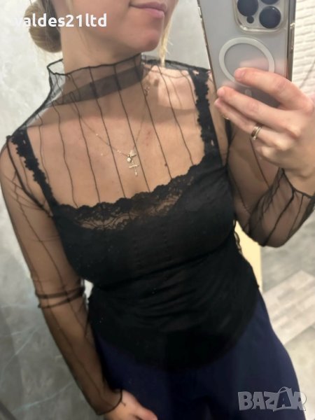 Дамска дантелена блуза, снимка 1