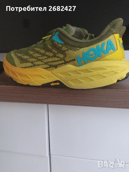 Мъжки обувки за бягане HOKA номер 43,5 Speedgoat 5 avocado/passion fruit , снимка 1