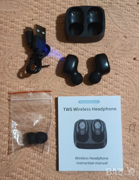 Нови Bluetooth (безжични) слушалки Bluetooth V 5.3 Тъч версия, снимка 1