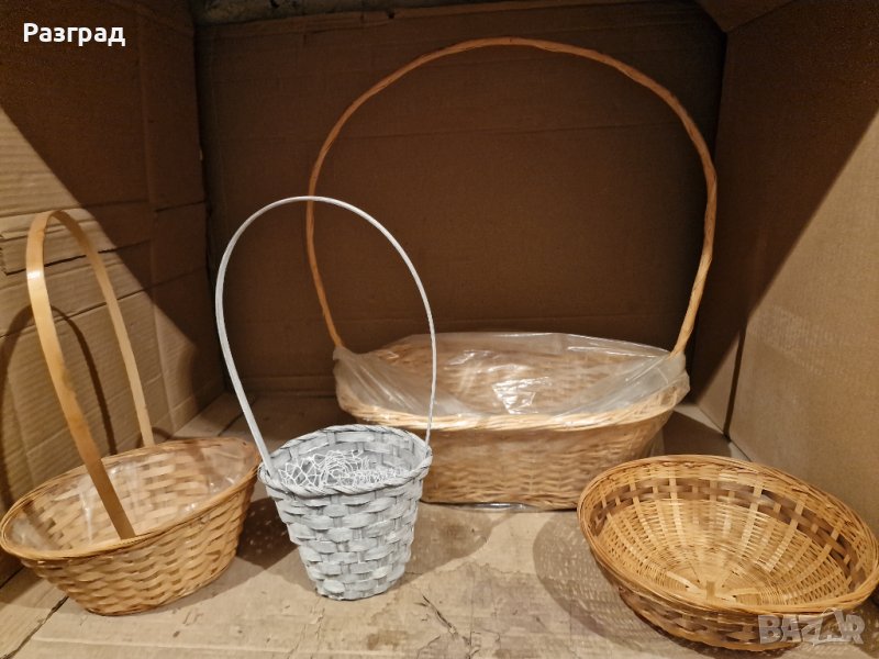 Плетени кошници и панер, снимка 1