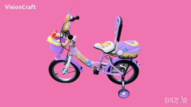 Детски велосипед 14 инча , циклама, снимка 1