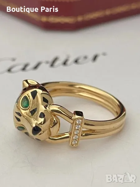 Cartier Panthere пръстен с мойсанити , снимка 1