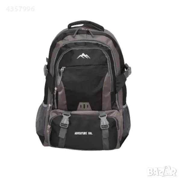 Туристическа раница, Текстил, 55л., Черен , снимка 1