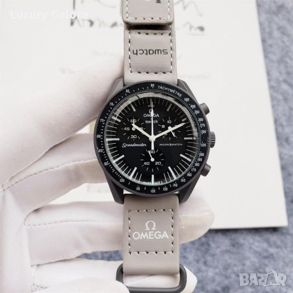 Мъжки часовник OMEGAxSwatch MISSION TO Mercury с кварцов механизъм, снимка 1