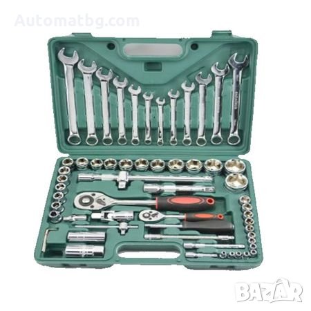 Гедоре ZHONGXIN TOOLS Комплект инструменти в куфар 1/4"&1/2 61 части 1/4"&1/2, снимка 1