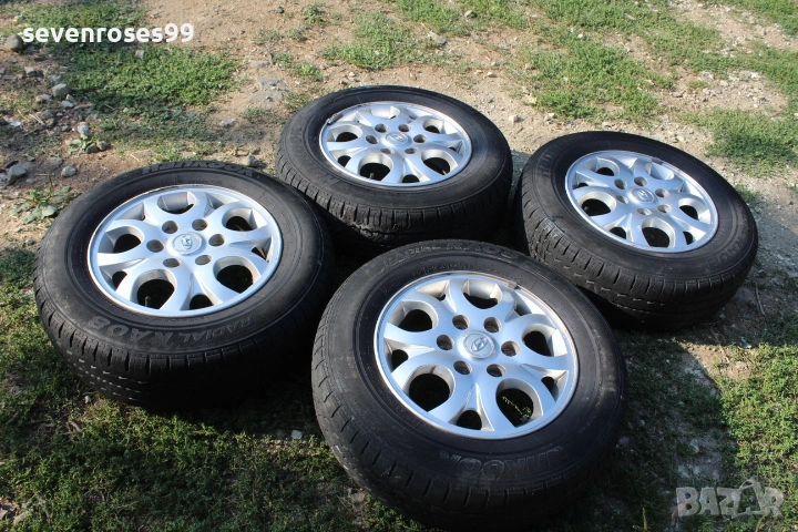 лети джанти с гуми за Хюндай Х1 Hyundai H1 след 2008 6х139.7 6.5J ET56 централен 92.5 гуми 215 70 16, снимка 1