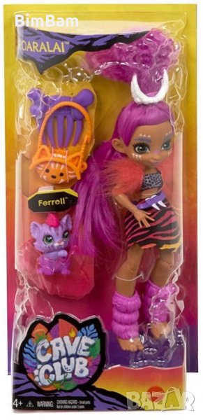 Кукла с приятел CAVE CLUB Mattel - ROARALAI, снимка 1