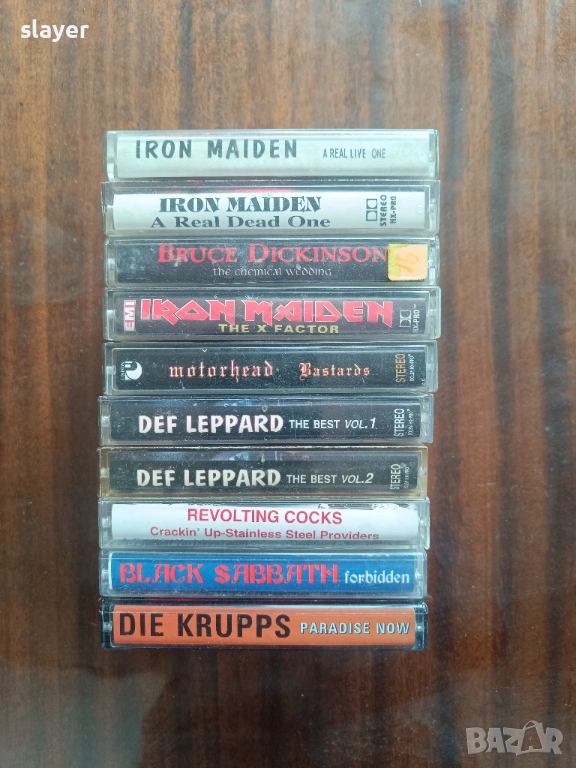 Лот аудио касети Iron Maiden,Bruce Dickinson,Def Lepard,Black Sabbath, снимка 1