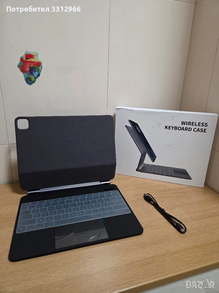 Калъф с клавиатура за iPad Air 13 инча (M2-2024) и iPad , снимка 1