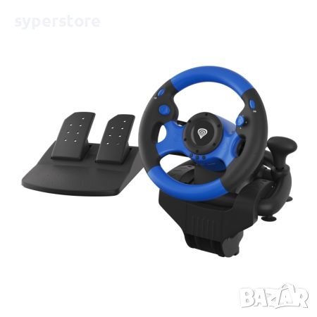 Волан с педали за компютър и игри Геймърски Genesis Driving Wheel Seaborg 350, снимка 1