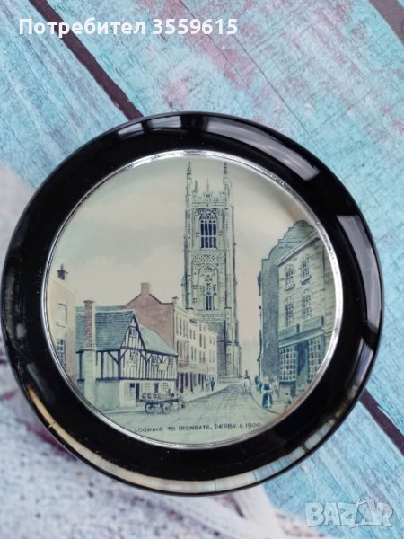 стъклен сувенир от Англия. Масивно дебело стъкло, снимка 1