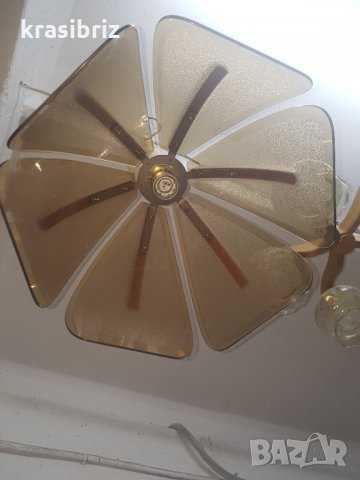 Стъклен абажур , снимка 3 - Други стоки за дома - 23292045