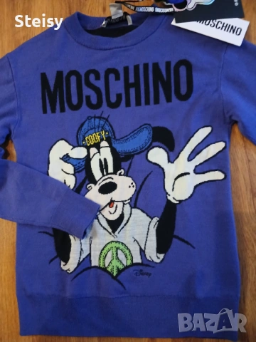 Оригинален пуловер MOSCHINO Disney, снимка 2 - Блузи с дълъг ръкав и пуловери - 53305919
