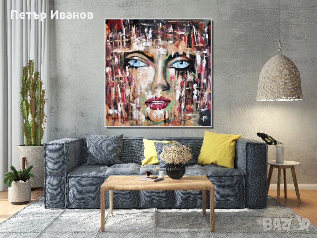 Абстрактни авторски картини ръчно рисувани , снимка 15 - Картини - 31589457