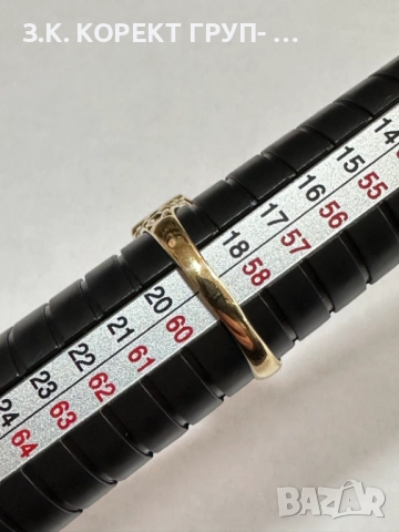 Златен пръстен 14к, 1,72гр, снимка 3 - Пръстени - 52883720