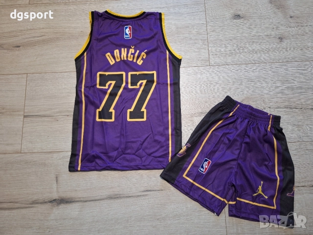 Детски баскетболен екип на Лейкърс #Лука Дончич#77!