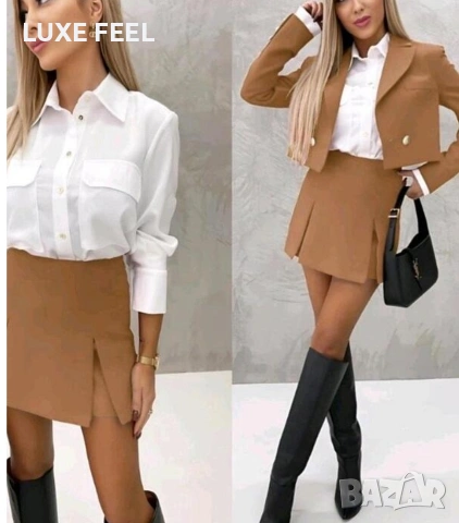 💎Сако + Пола-Панталонки, снимка 4 - Комплекти - 53499266