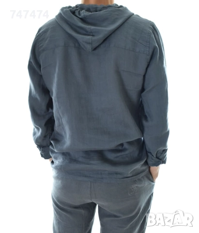 Ленен Мъжки Суичър, снимка 4 - Ризи - 51724925