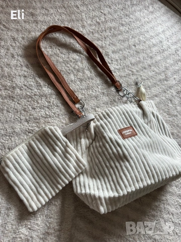 НОВО/ дамска чанта с несесер 