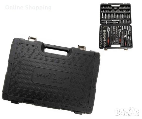 Куфар с инструменти Гедоре 172 части с 3 броя тресчотки, снимка 5 - Гедорета - 53405061