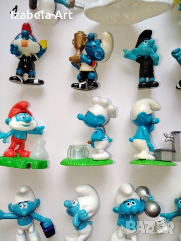 45бр фигури Kinder СМЪРФОВЕ/стари Киндер играчки от шоколадови яйца, снимка 4 - Колекции - 52021996