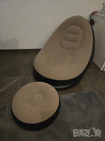 Преносимо надуваемо кресло и табуретка  