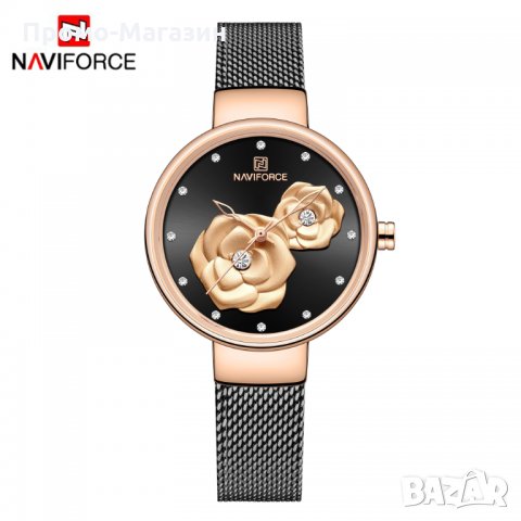 Дамски часовник NAVIFORCE Black/Gold 5013 RGBB., снимка 1 - Дамски - 34723528