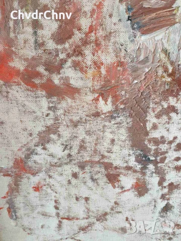 57х49см/абстрактна картина масло върху платно/дървена рамка, снимка 4 - Картини - 50977493