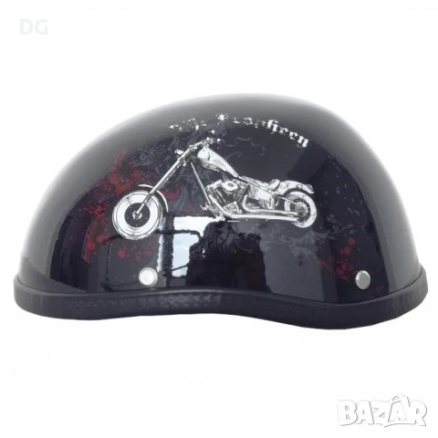 Каска за мотор - 2499 мотор - черен гланц, снимка 1