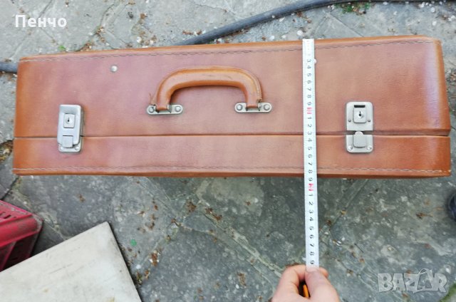  Кожен куфар запазен от едно време за декор декорация за кино филми представление театър, снимка 4 - Куфари - 28955439