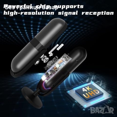 Нова HD ТВ Антена с Усилвател - 4K, 120 мили Обхват, снимка 3 - Приемници и антени - 43270368