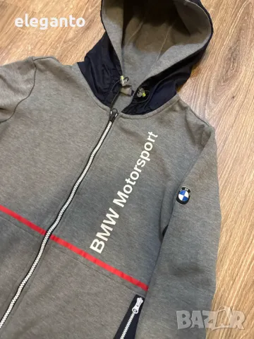 Оригинална мъжка горница/суичър Puma BMW Motorsport Zip Hoodie , S размер , снимка 7 - Суичъри - 50243328