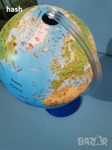Нощна лампа Глобус /Карта на света/ - италианска версия, снимка 10 - Детски нощни лампи - 48440567